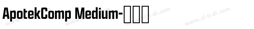 ApotekComp Medium字体转换